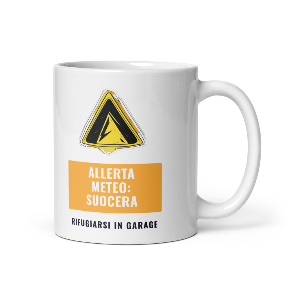 Tazza Allerta meteo: suocera Rifugiarsi in garage