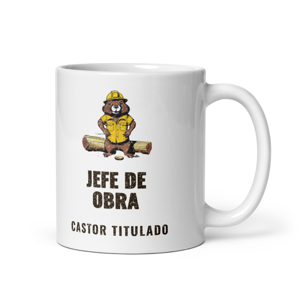Taza Jefe de obra Castor titulado