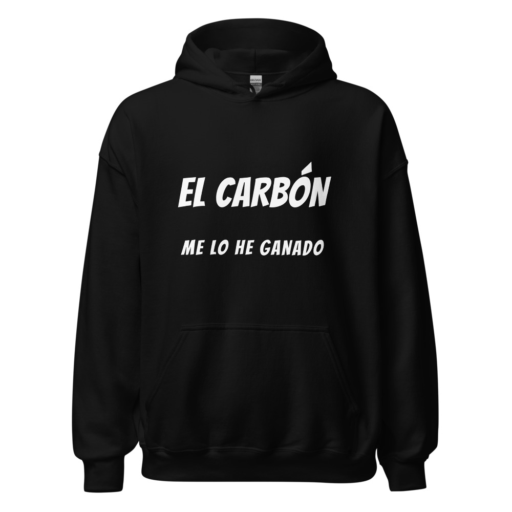 Sudadera con capucha El carbón me lo he ganado