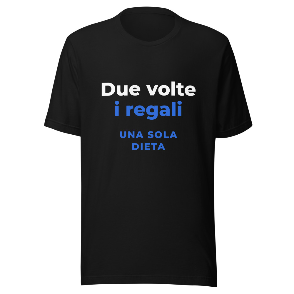 Maglietta Due volte i regali una sola dieta, Re Magi