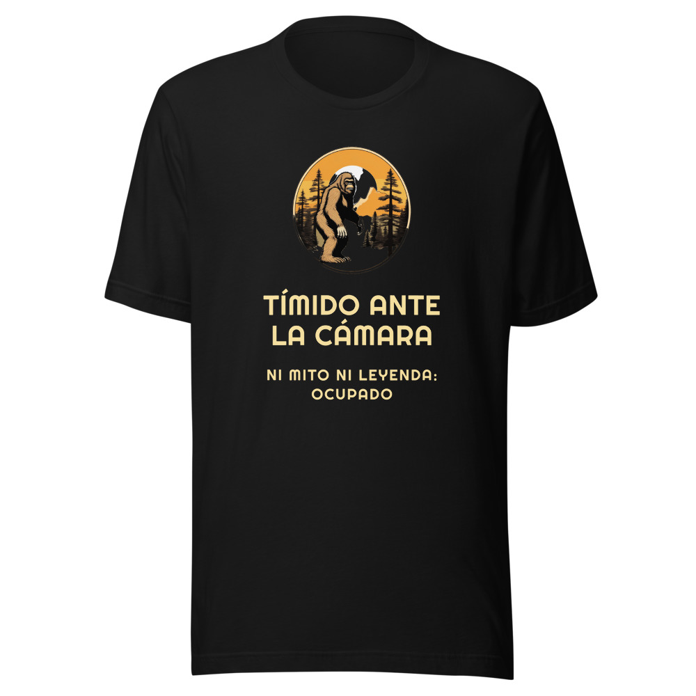 Camiseta Bigfoot Tímido ante la cámara