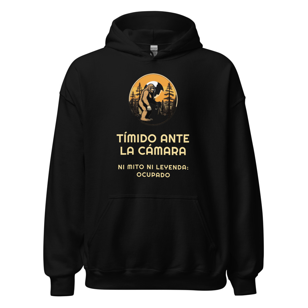 Sudadera con capucha Tímido ante la cámara Ni mito ni leyenda: ocupado