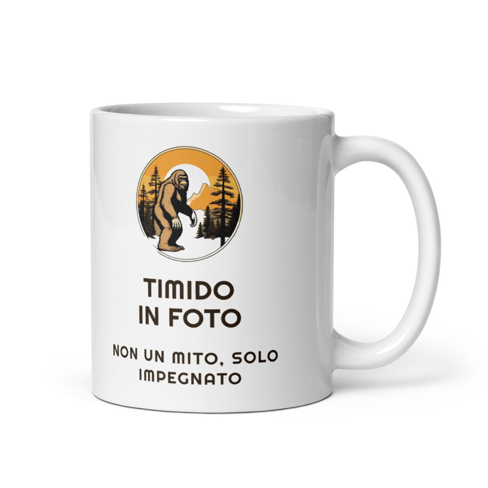 Tazza Timido in foto Non un mito, solo impegnato