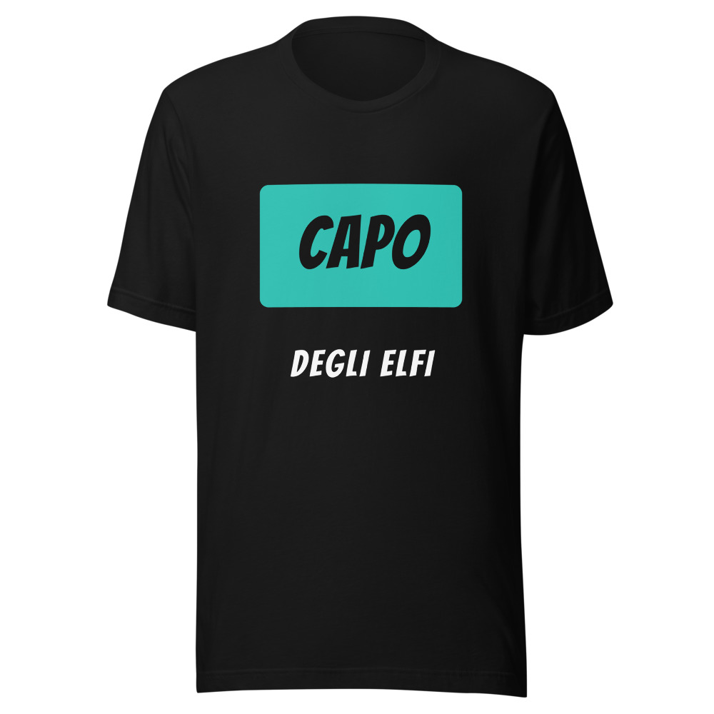Maglietta capo degli elfi, regalo di Natale per mamma e papà