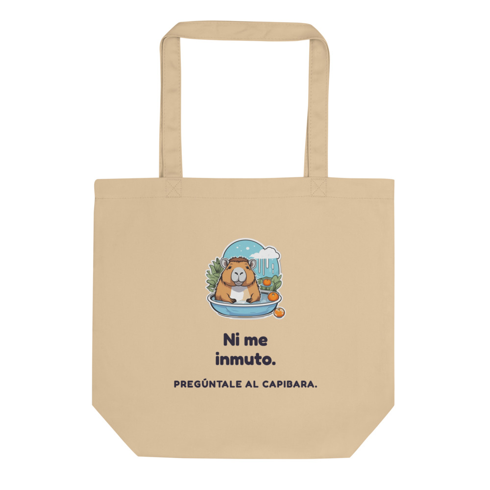 Bolsa tote Ni me inmuto. Pregúntale al capibara.
