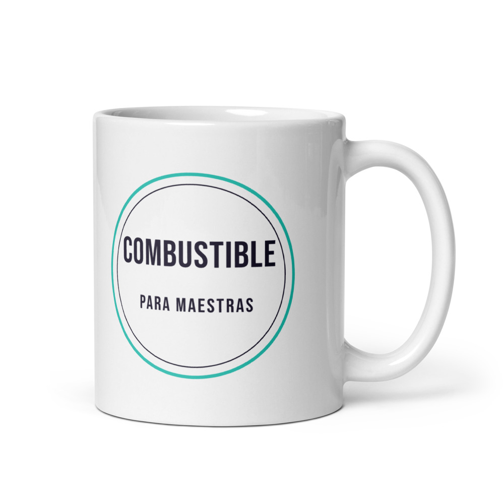 Taza combustible para maestras, regalo trabajo