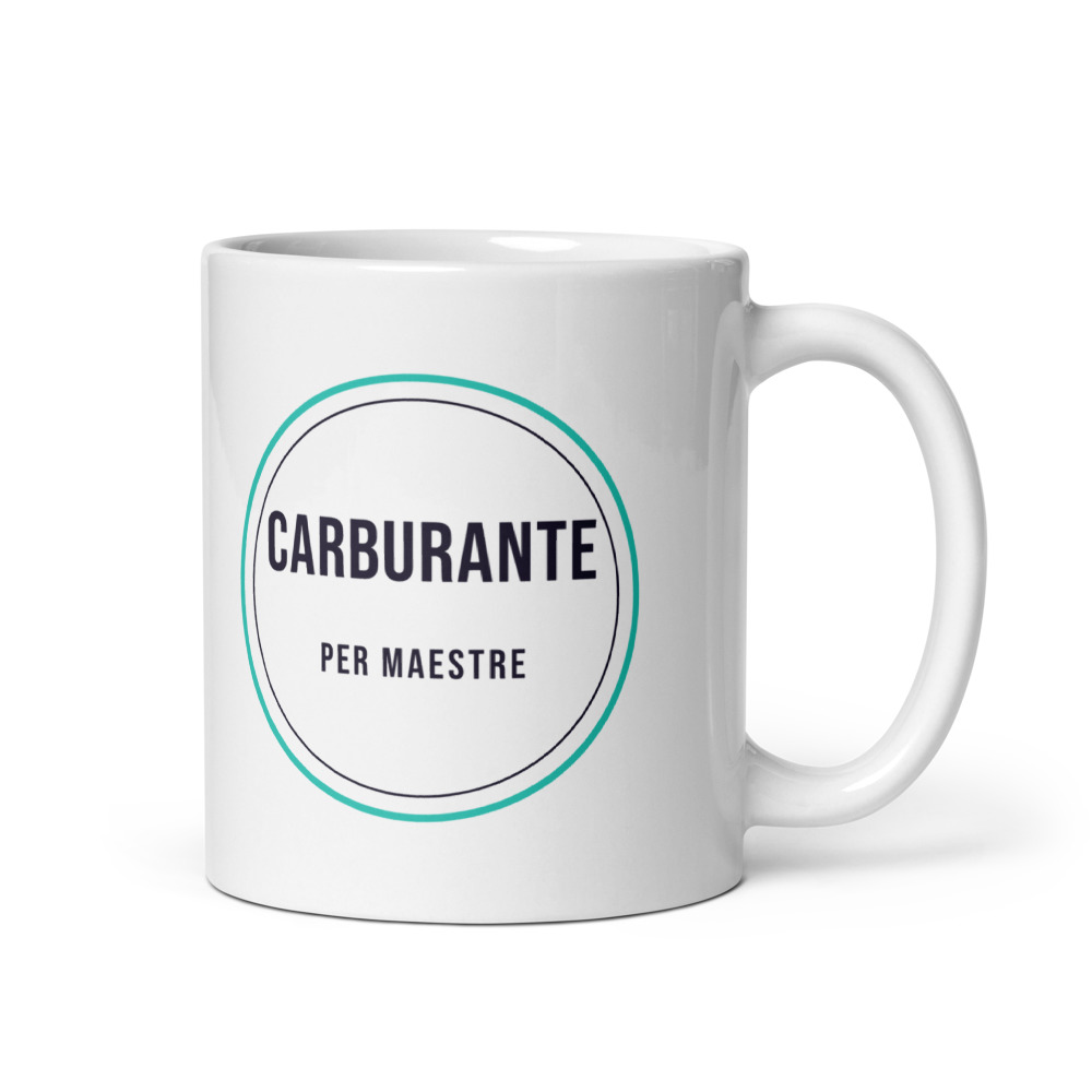 Tazza carburante per maestre, regalo lavoro