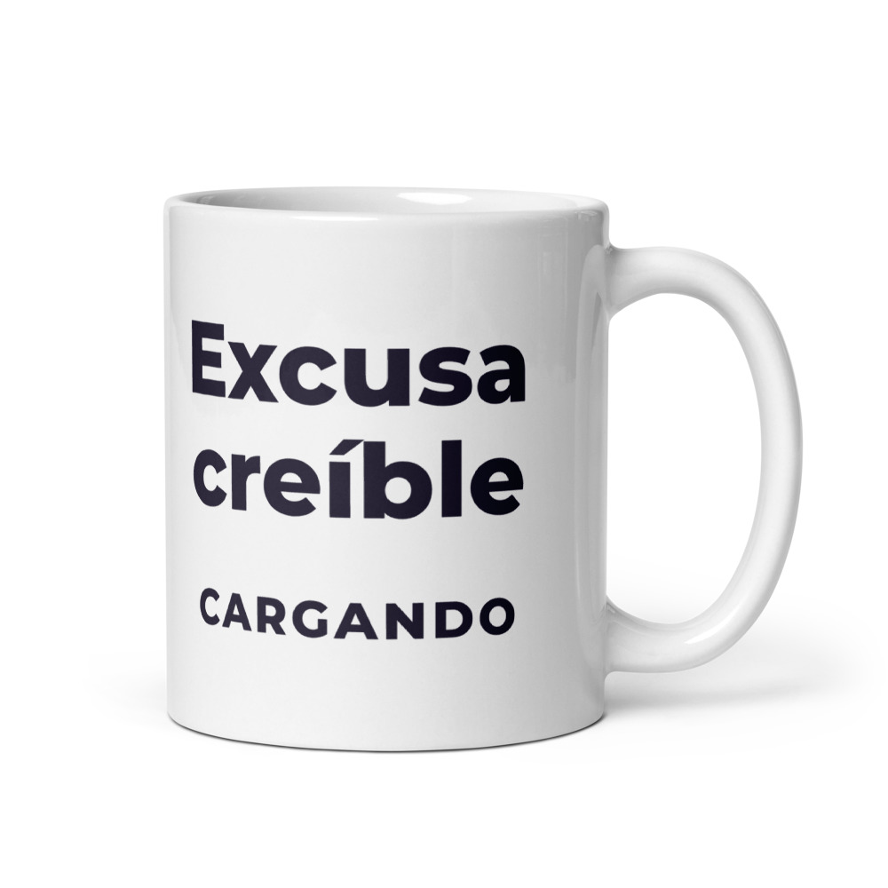 Taza Excusa creíble cargando