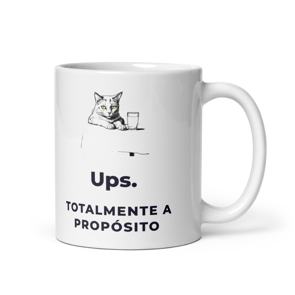 Taza Ups. Totalmente a propósito