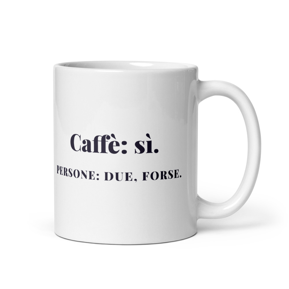 Tazza Caffè: sì. Persone: due, forse