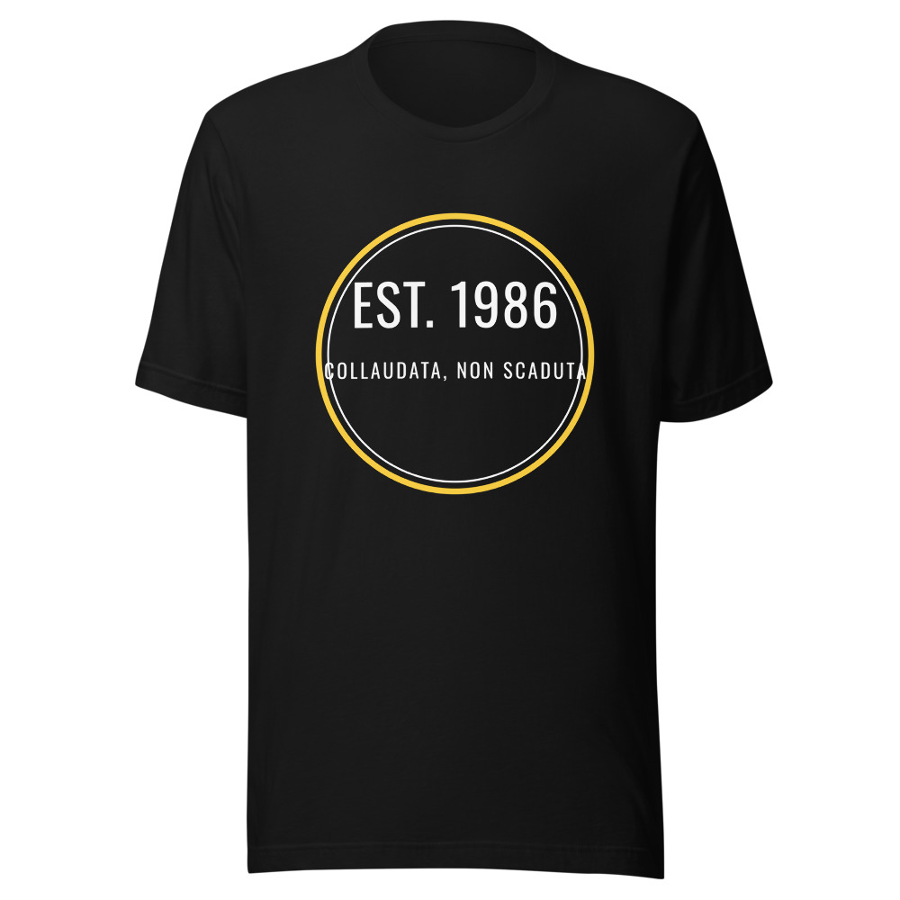 Maglietta Est. 1986, collaudata non scaduta