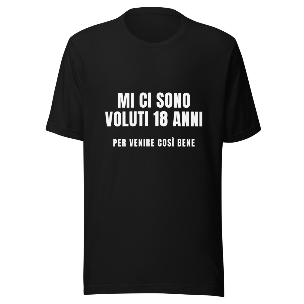 Maglietta 18 anni, regalo compleanno divertente