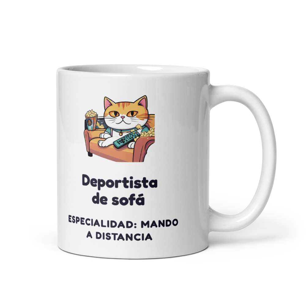 Taza Deportista de sofá Especialidad: mando a distancia