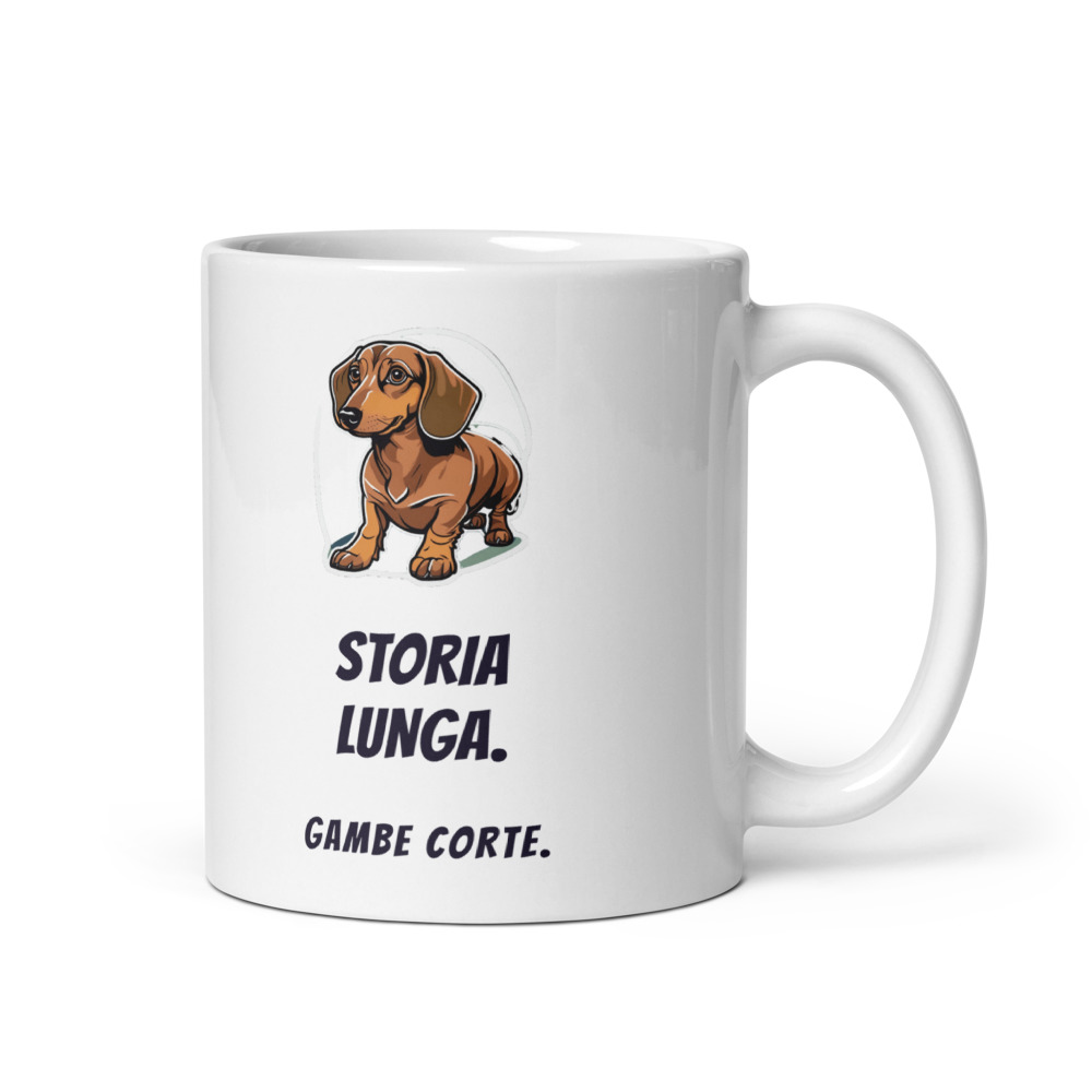 Tazza Storia lunga. Gambe corte.