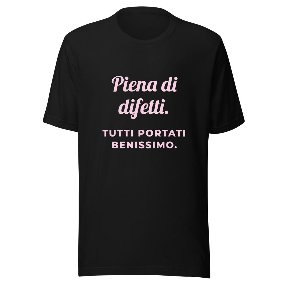Maglietta Piena di difetti, tutti portati benissimo