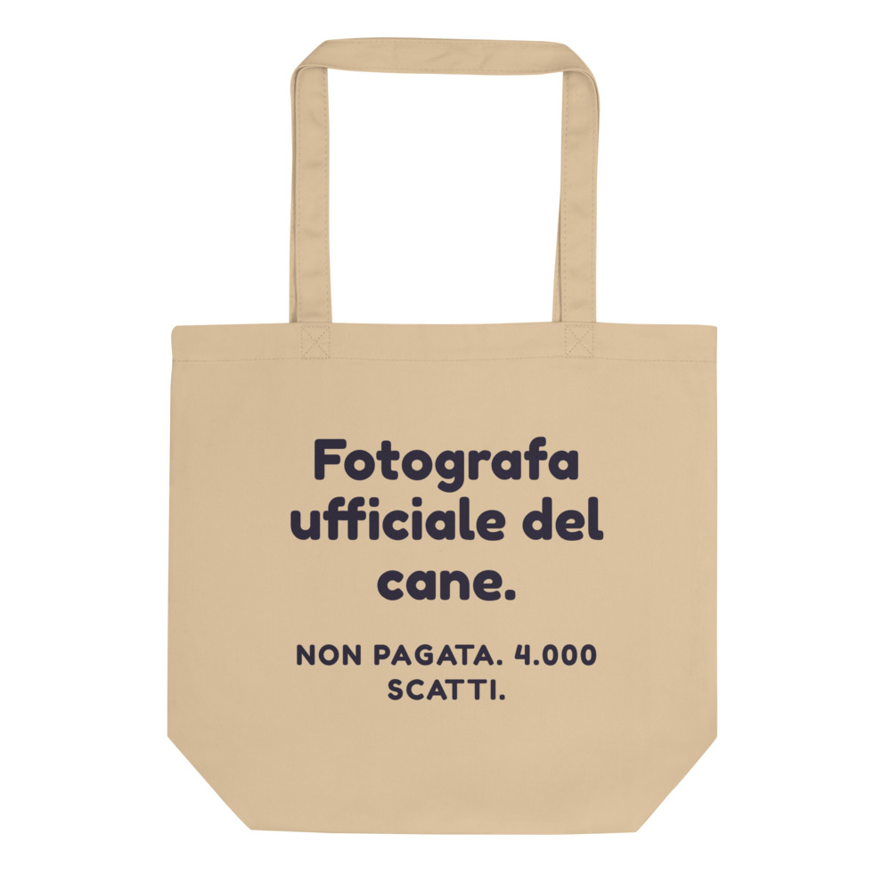 Borsa tote Fotografa ufficiale del cane. Non pagata. 4.000 scatti.