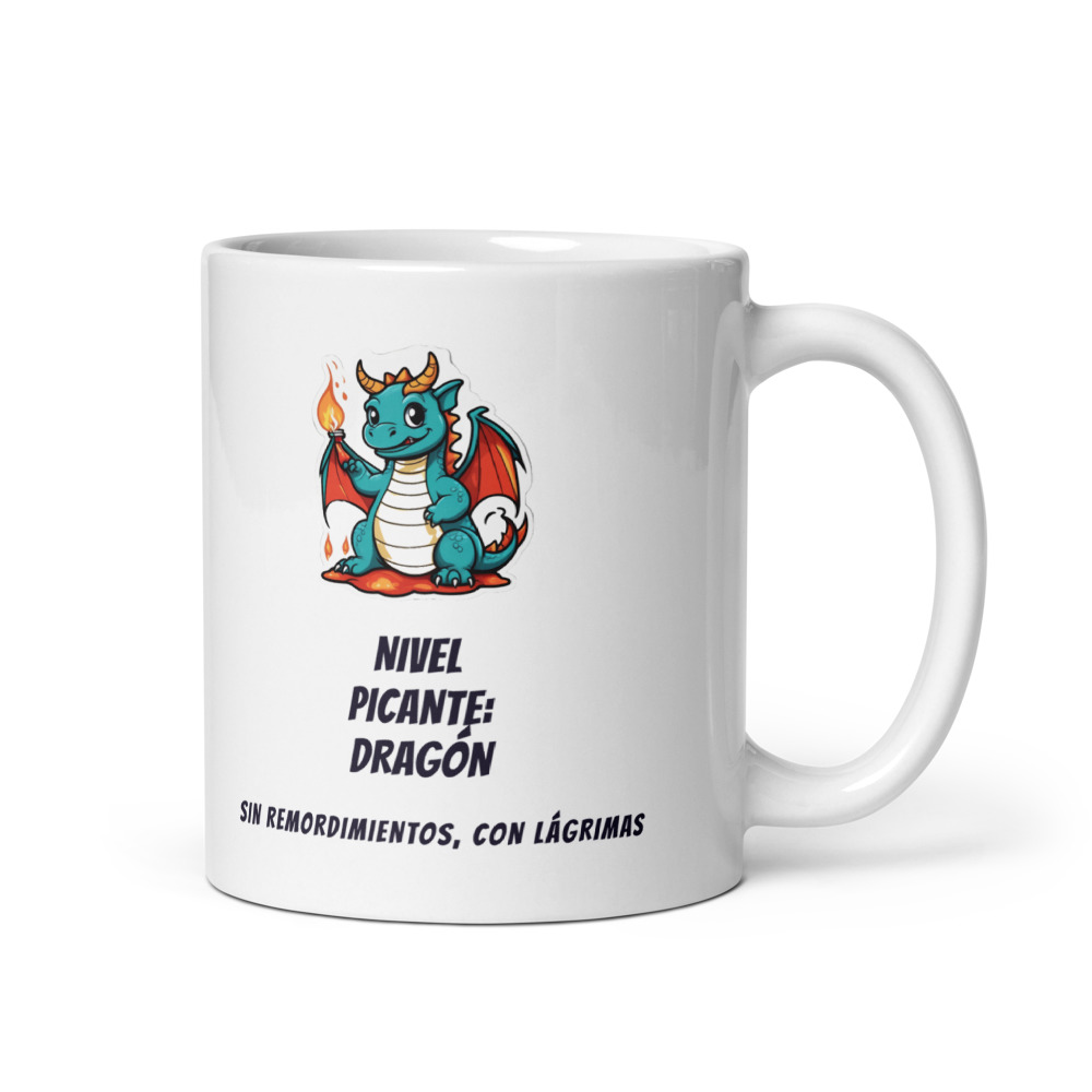 Taza Nivel picante: dragón Sin remordimientos, con lágrimas