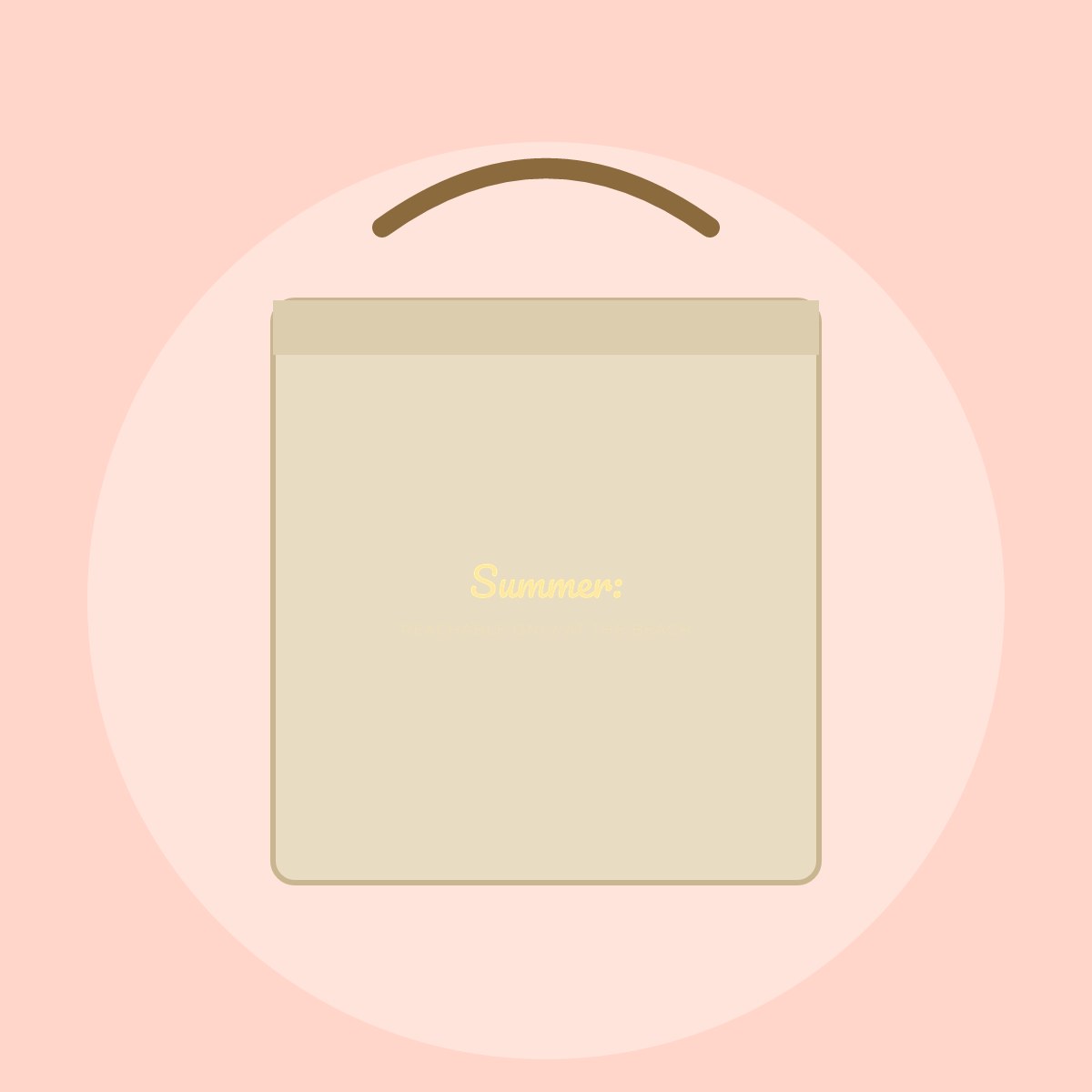 Summer: reachable only at the beach Tote bag