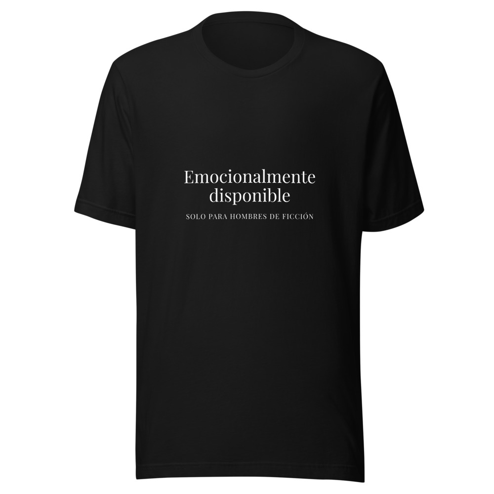 Camiseta Emocionalmente disponible solo para hombres de ficción