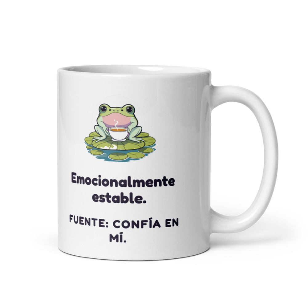 Taza Emocionalmente estable. Fuente: confía en mí.
