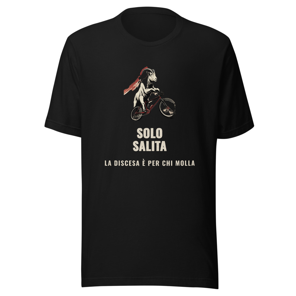 Maglietta Capra Solo salita, la discesa è per chi molla