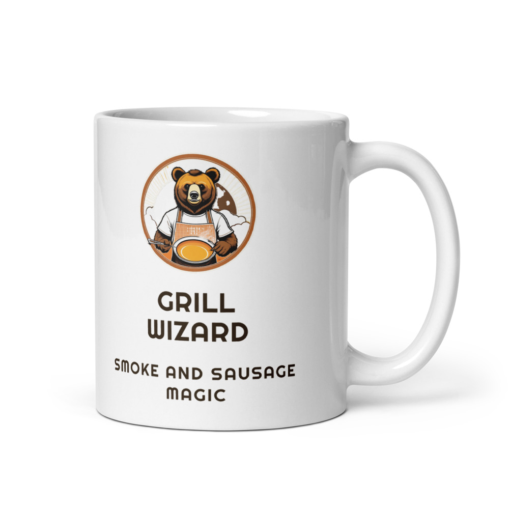 Grill Wizard Smoke and sausage magic Mug