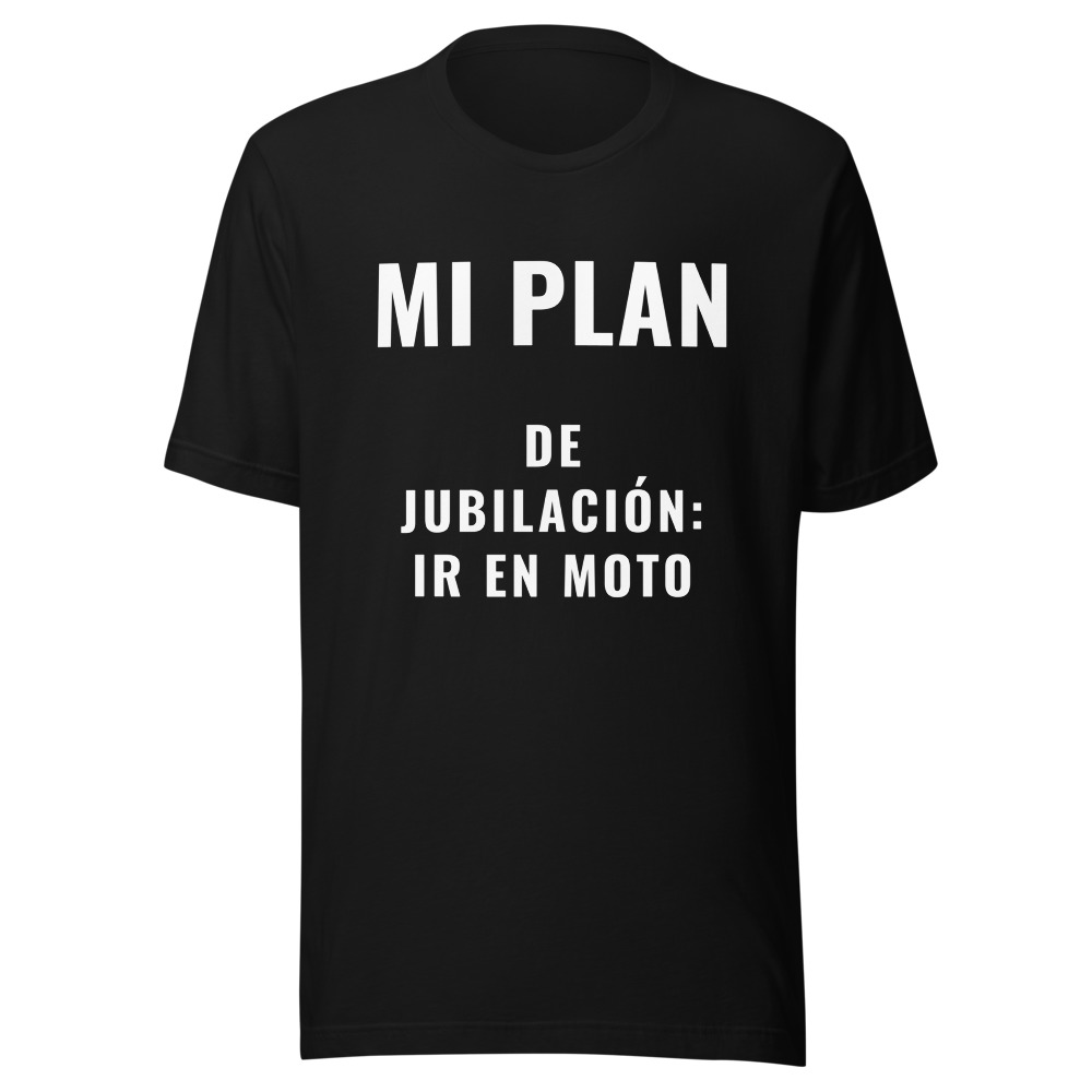 Camiseta mi plan de jubilación, regalo jubilación
