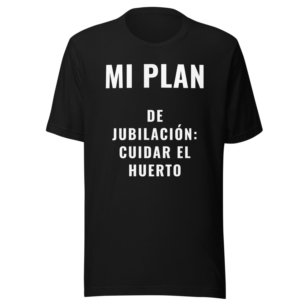 Camiseta mi plan de jubilación, regalo jubilación