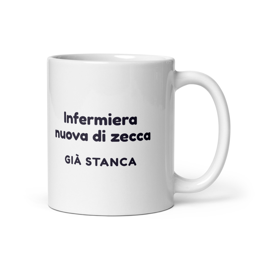 Tazza Infermiera nuova di zecca già stanca