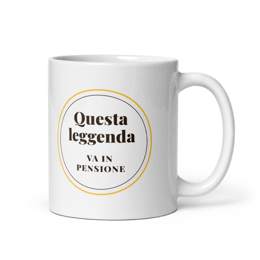Tazza Questa leggenda va in pensione