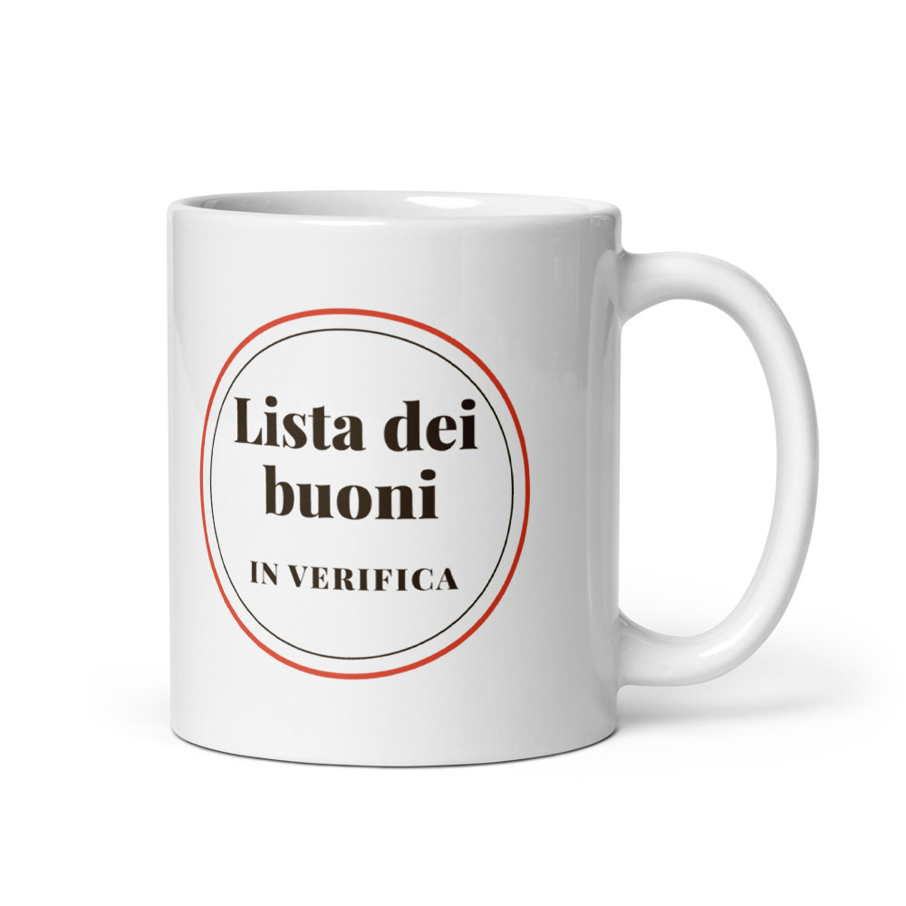 Tazza Lista dei buoni in verifica