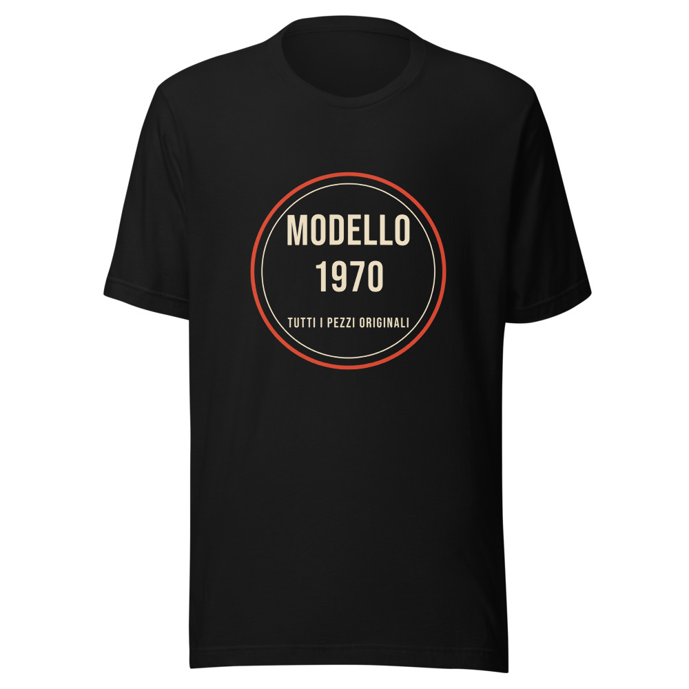Maglietta modello 1970, regalo compleanno