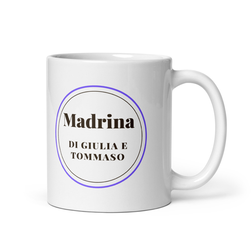 Tazza Madrina di {nomi}