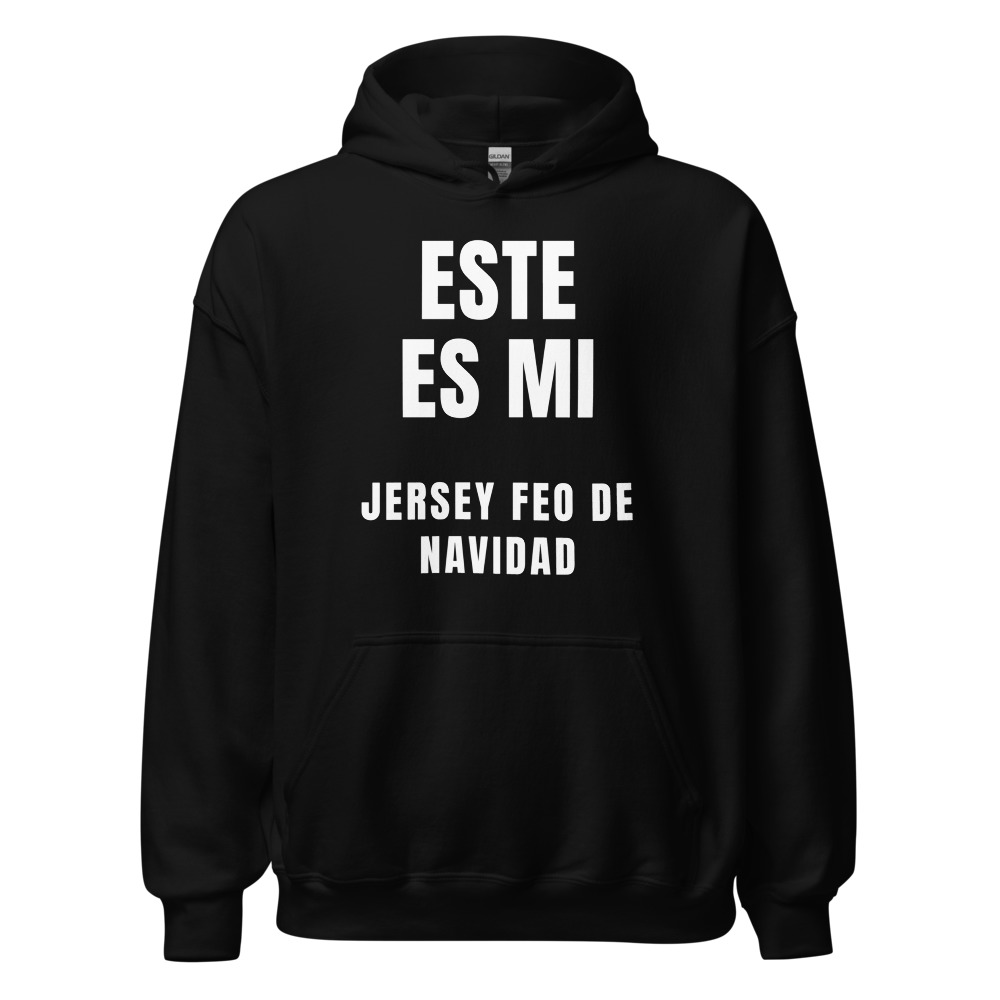 Sudadera con capucha Este es mi jersey feo de Navidad