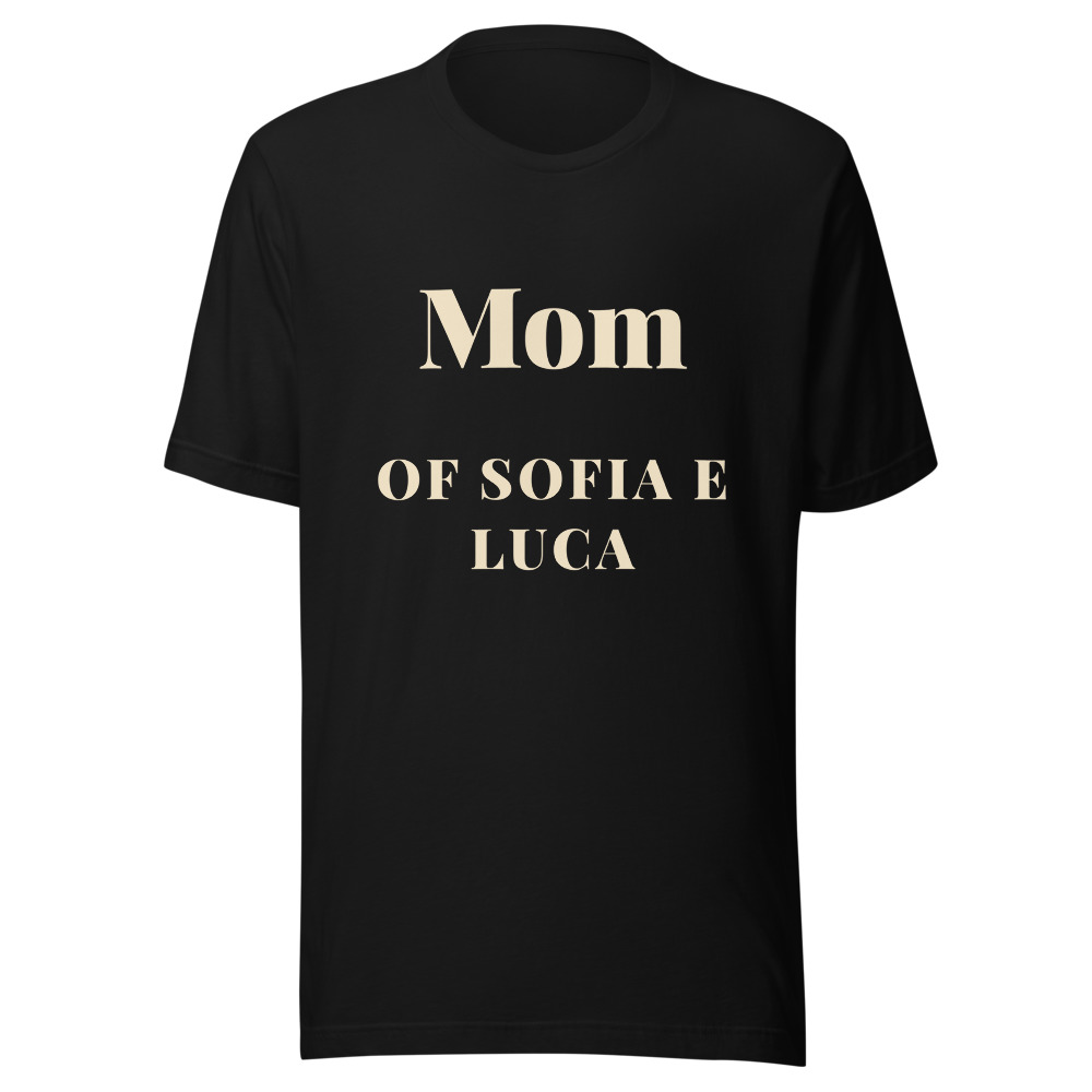 Personalized Mom T-Shirt With Kids Names