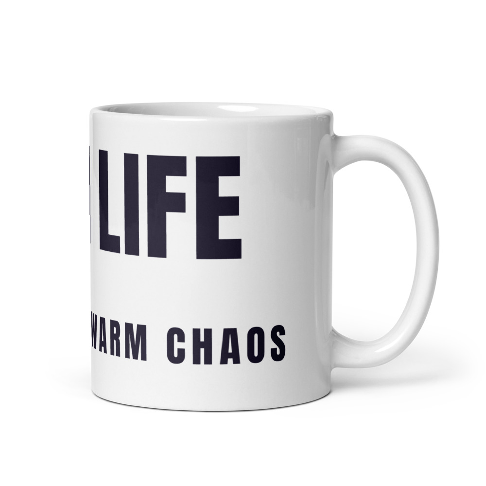 Mom Life cold coffee, warm chaos Mug