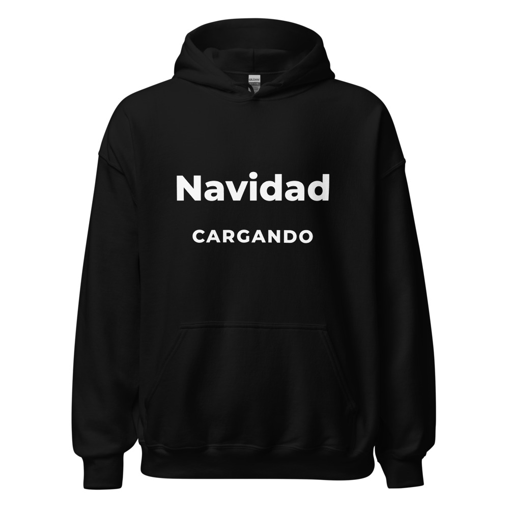 Sudadera con capucha Navidad cargando