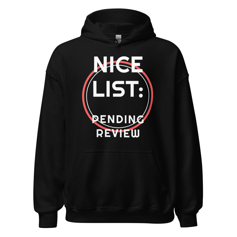 Nice List: pending review Hoodie