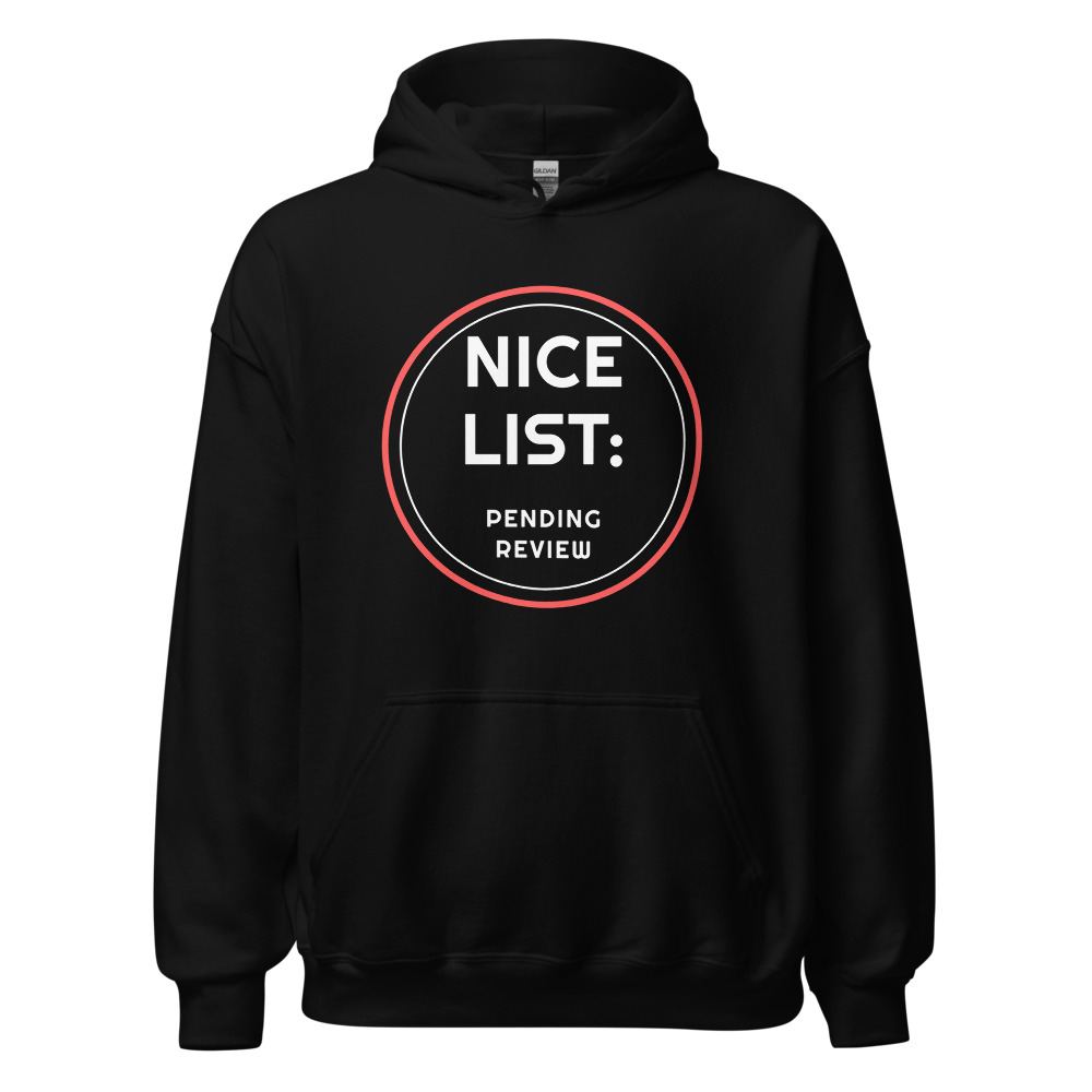 Nice List: pending review Hoodie