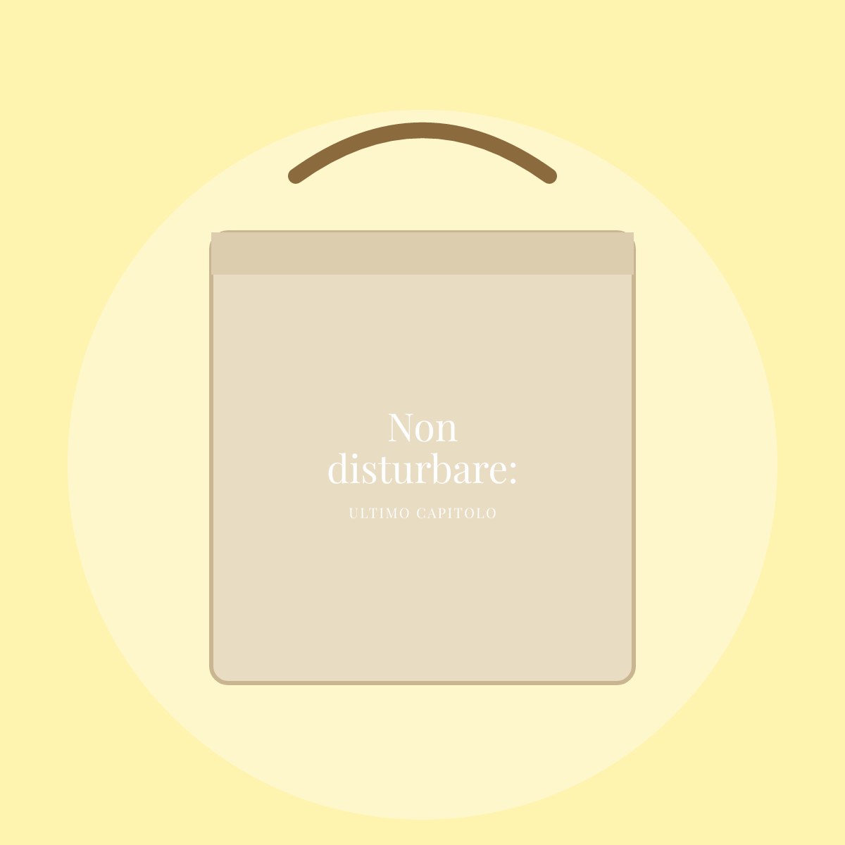Borsa tote Non disturbare: ultimo capitolo