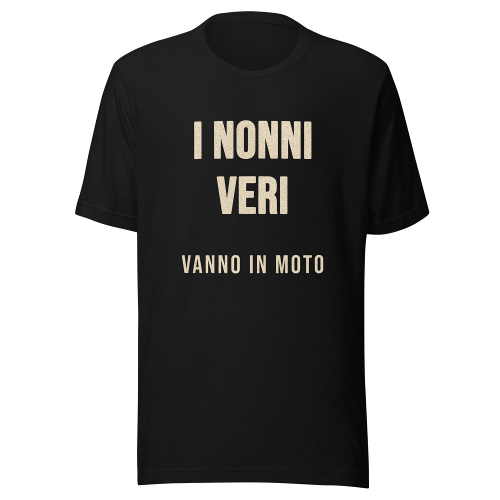 Maglietta i nonni veri vanno in moto, regalo nonno motociclista