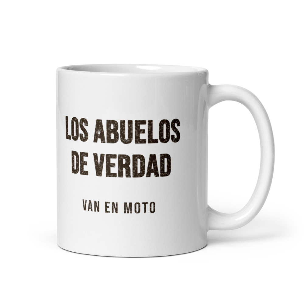 Taza Los abuelos de verdad van en moto