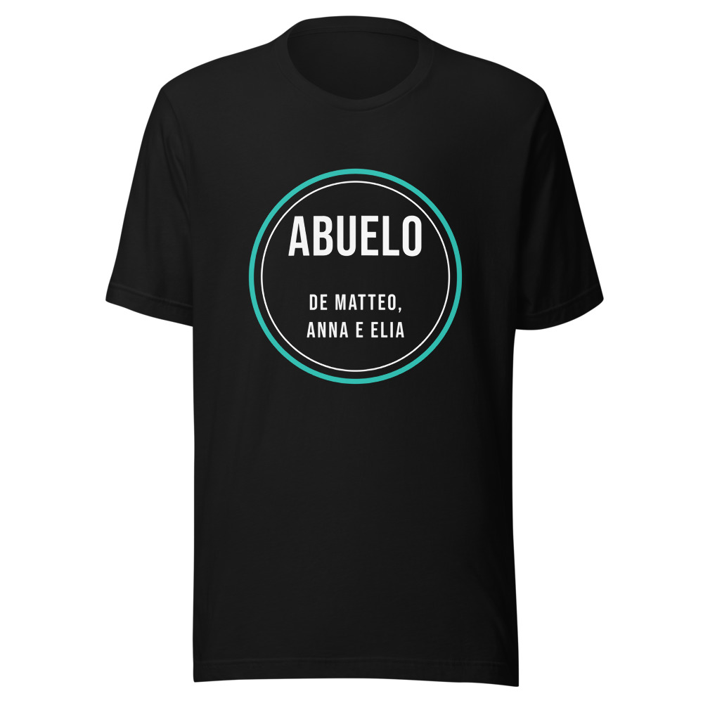 Camiseta abuelo personalizada con los nombres de los nietos