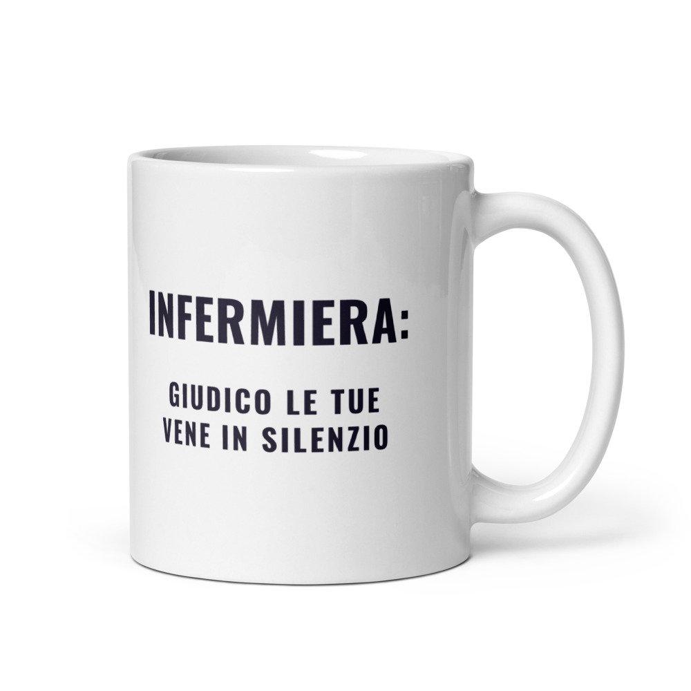 Tazza Infermiera: giudico le tue vene in silenzio