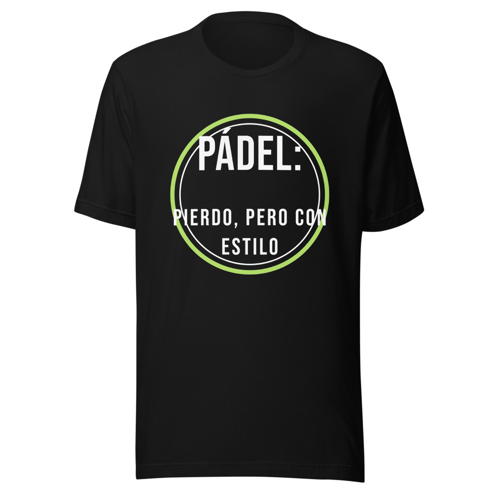 Camiseta Pádel: pierdo, pero con estilo