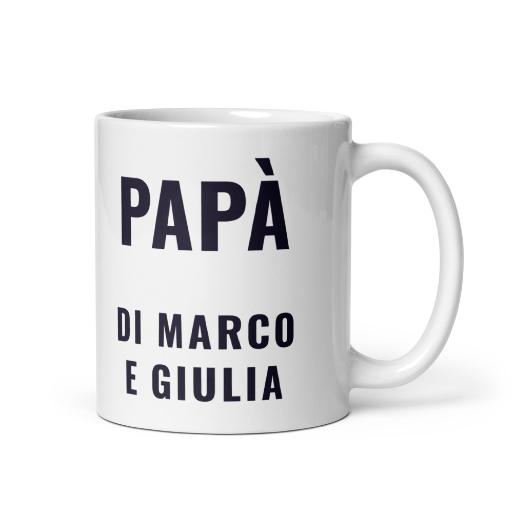 Tazza Papà di {nomi}