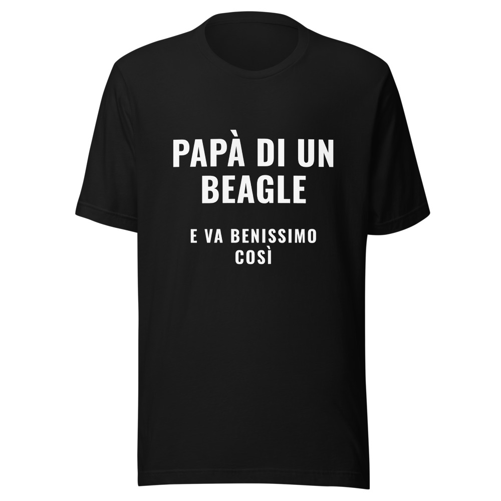 Maglietta papà di un beagle, regalo amante dei cani