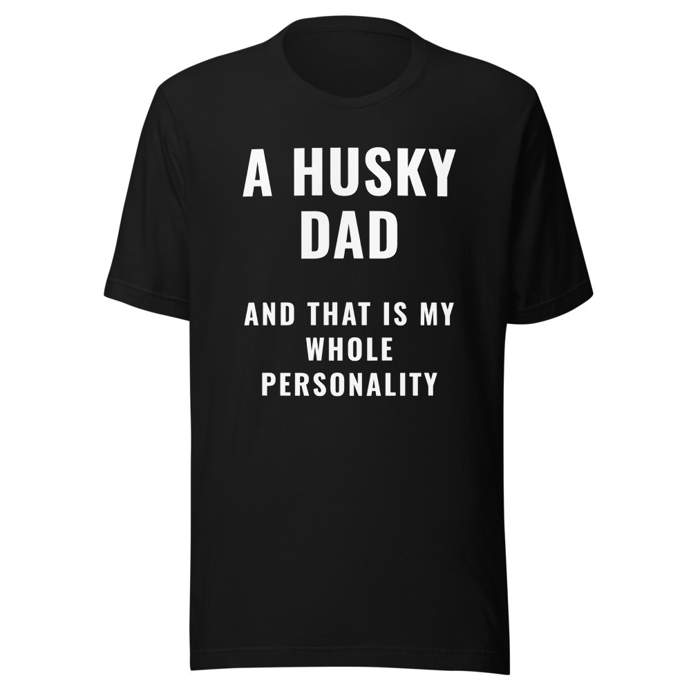 a Husky Dad T-Shirt Dog Lover Gift