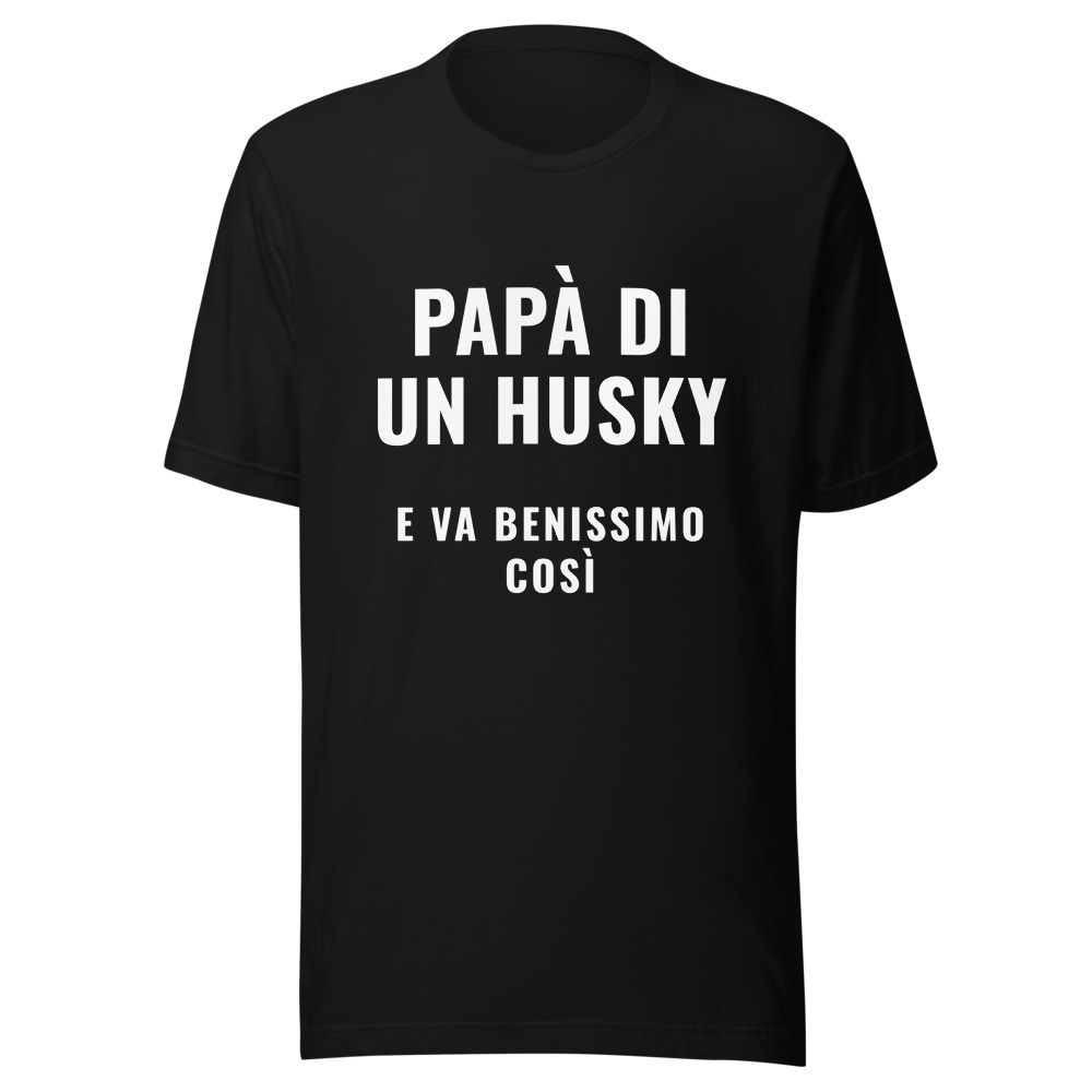 Maglietta papà di un husky, regalo amante dei cani