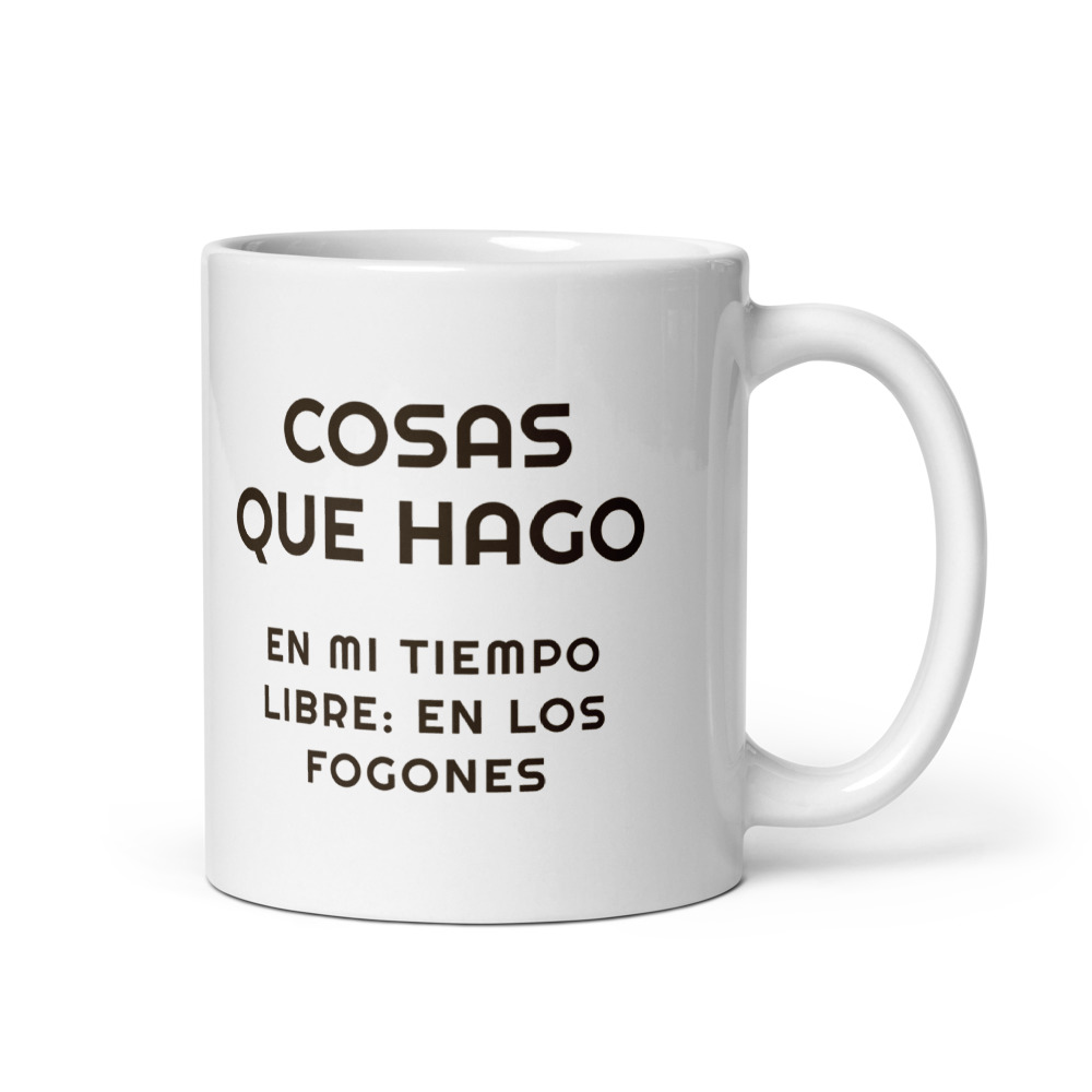 Taza Cosas que hago en mi tiempo libre: en los fogones